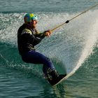 Wakeboarder Christian in Aktion