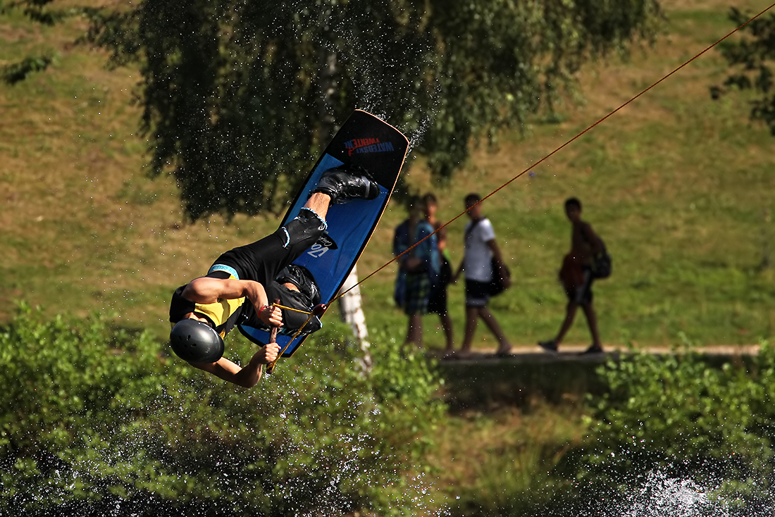 Wakeboarding in Langenfeld.