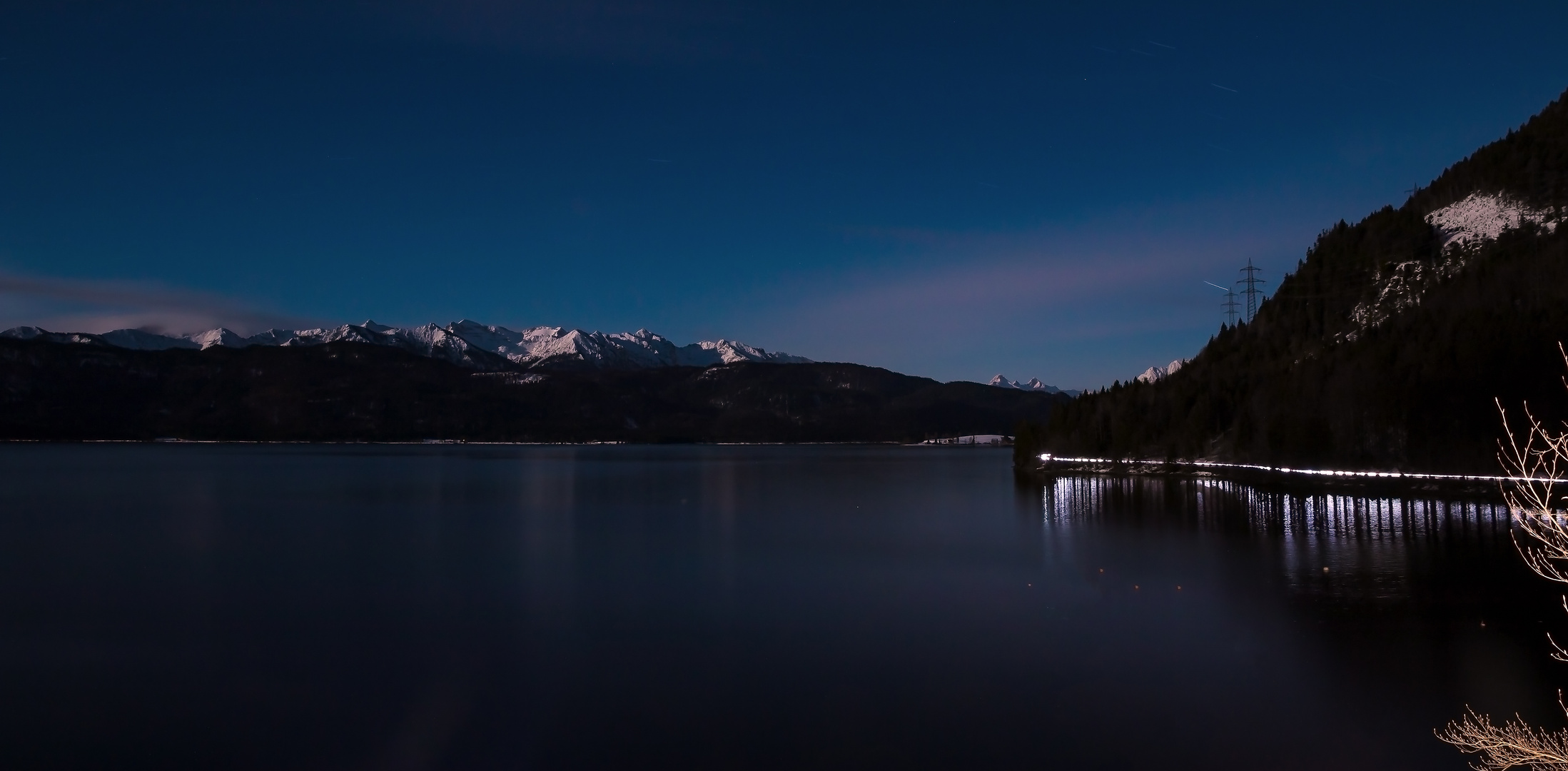 Walchensee bei Nacht