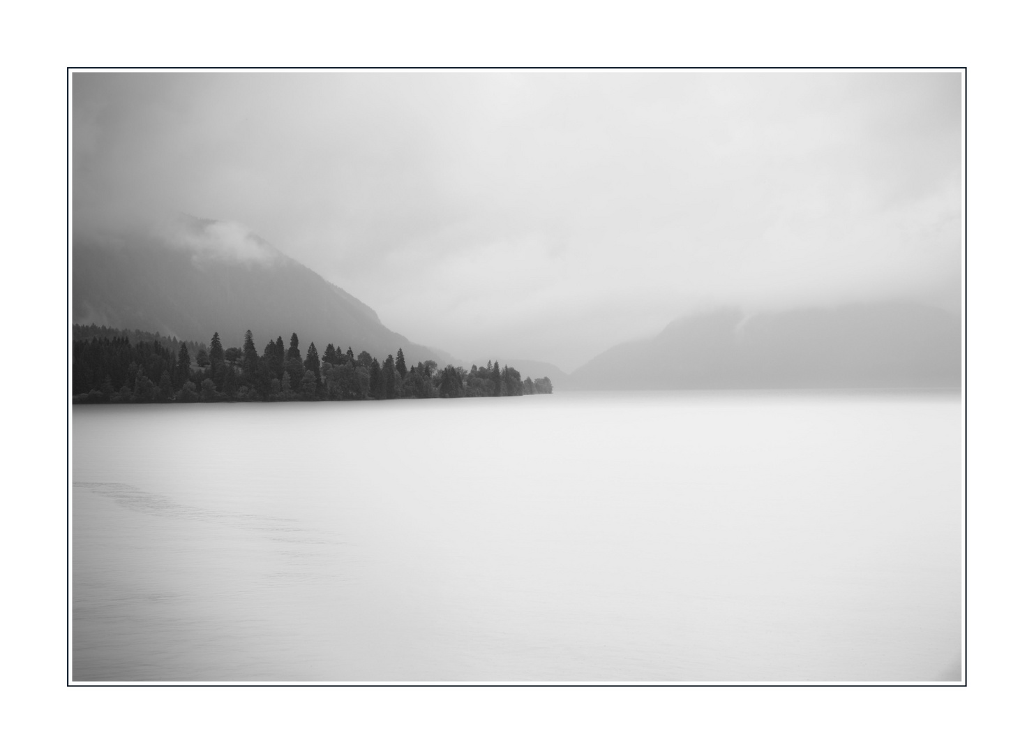 Walchensee bei Regen