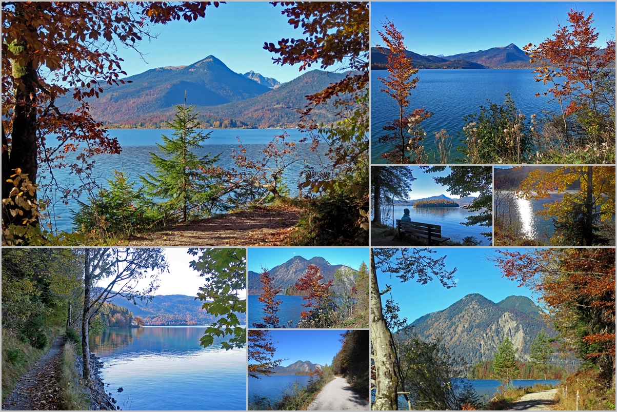 Walchensee im herbstlichen Umfeld