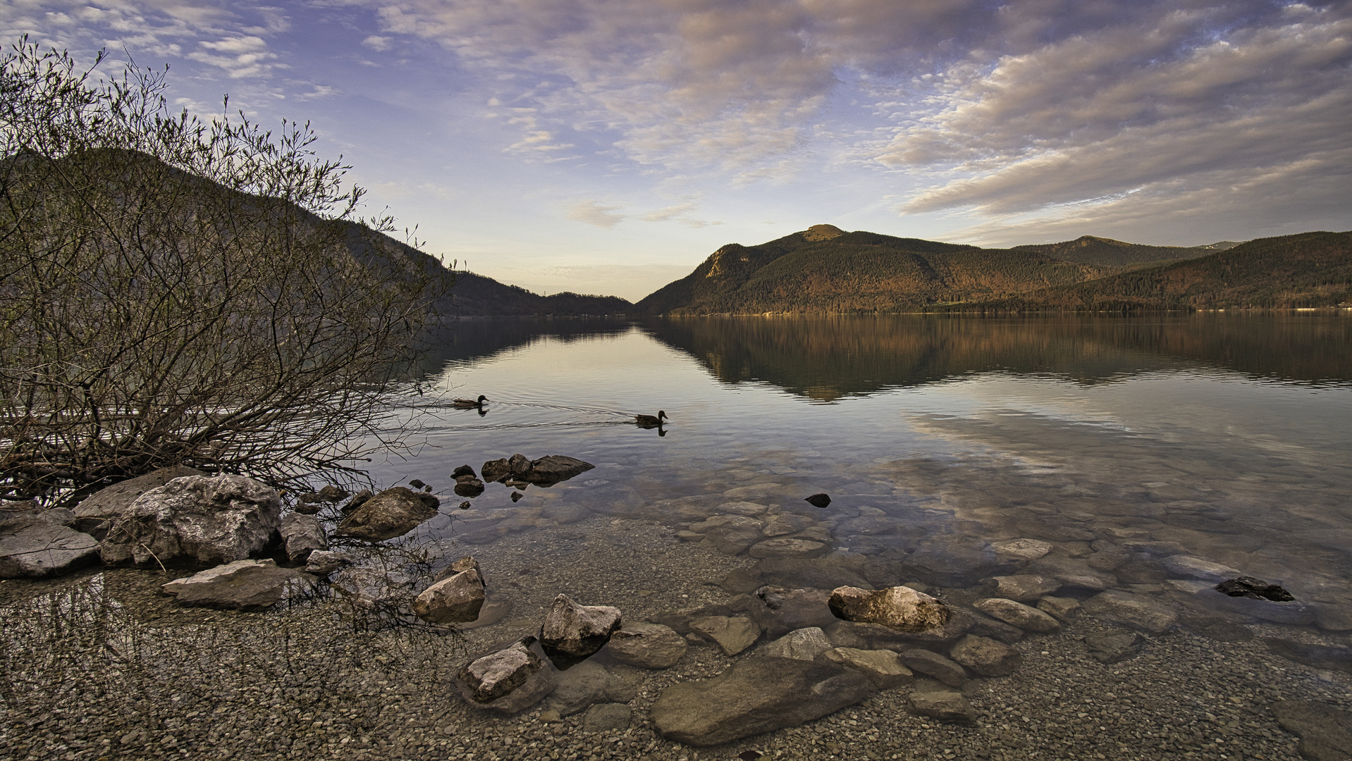 Walchensee- Sonnenuntergangsstimmung 