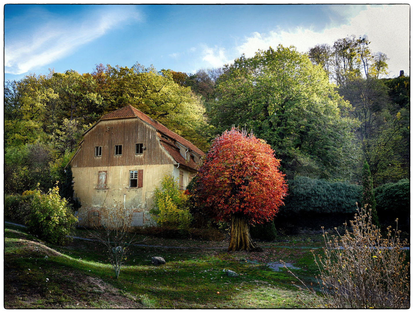 WaldHaus Foto & Bild lost places, natur, herbst Bilder auf