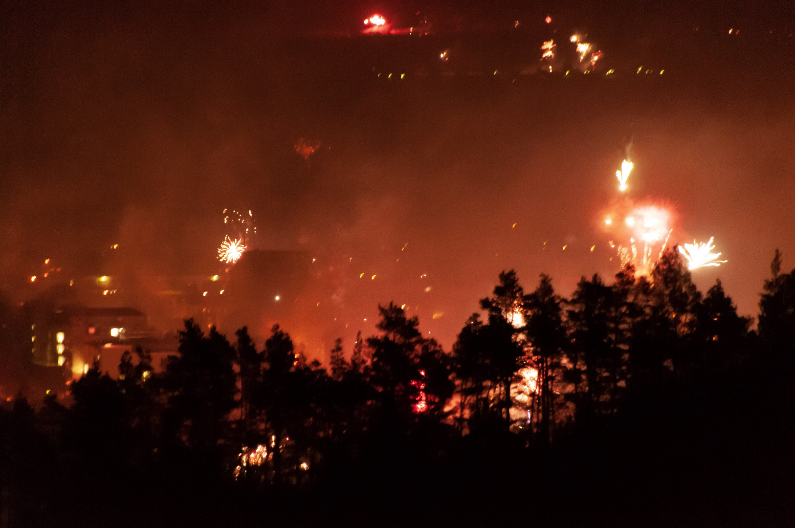 Wald in Flammen