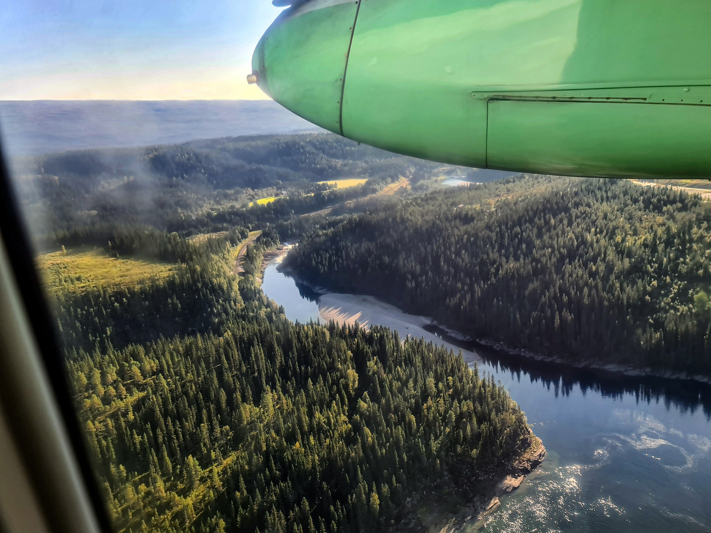 Wald und Fluss in Nord-Norwegen