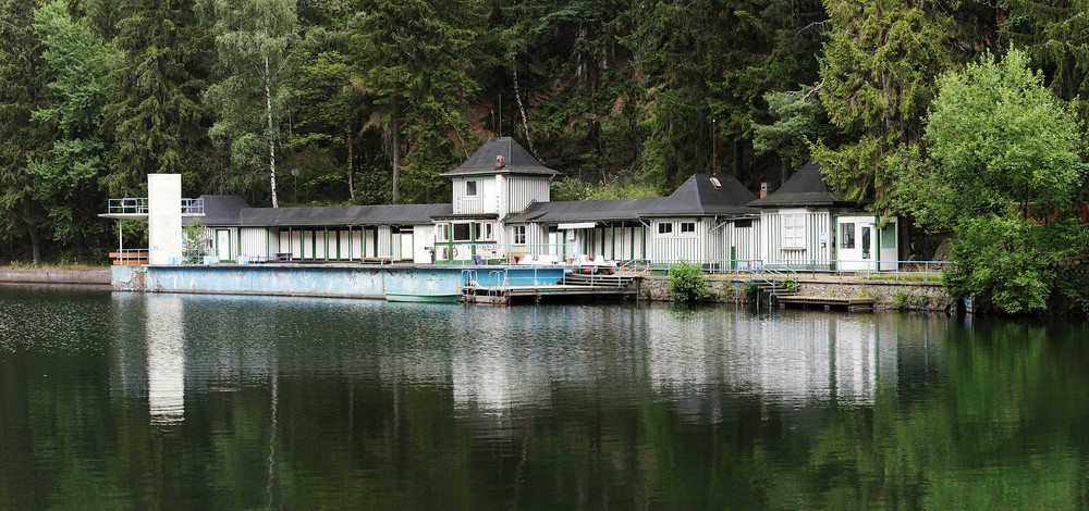 Waldbad Herzberger Teich Foto & Bild architektur, profanbauten