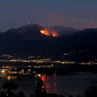 Waldbrand am Berg