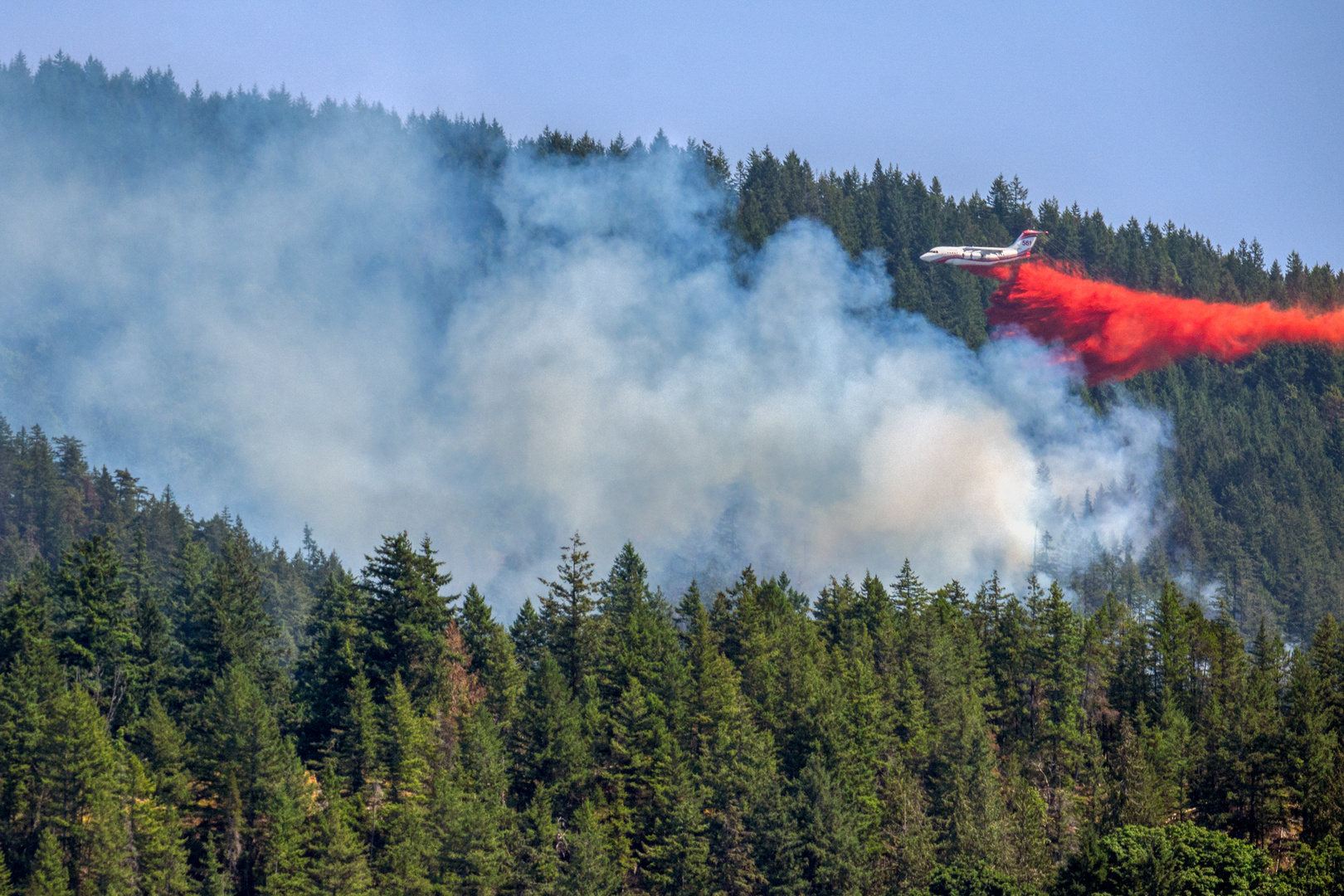 Waldbrand ausserhalb von Vancouver