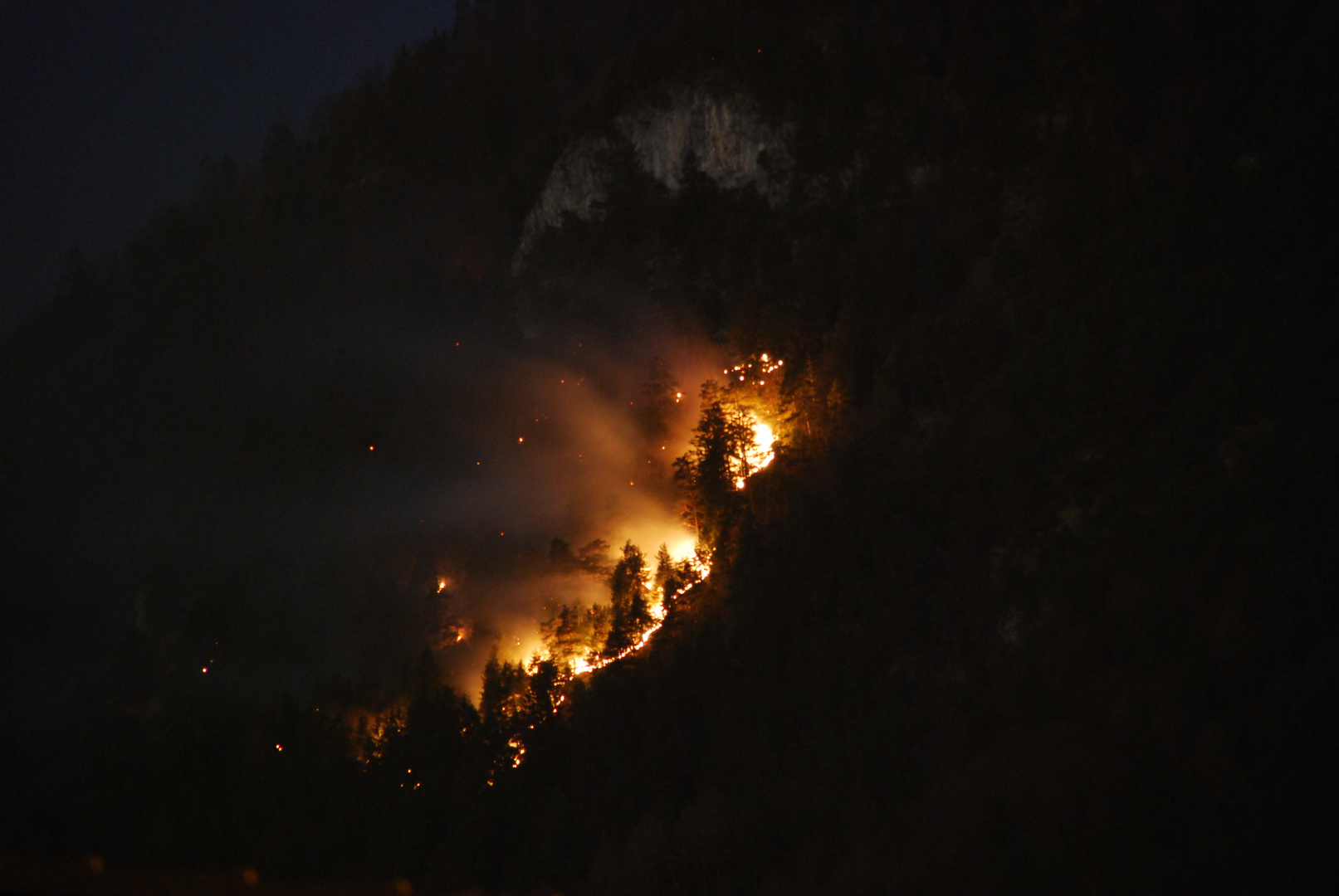 Waldbrand Hechenberg