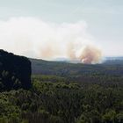 Waldbrand in der Sächsisch-Bömischen Schweiz