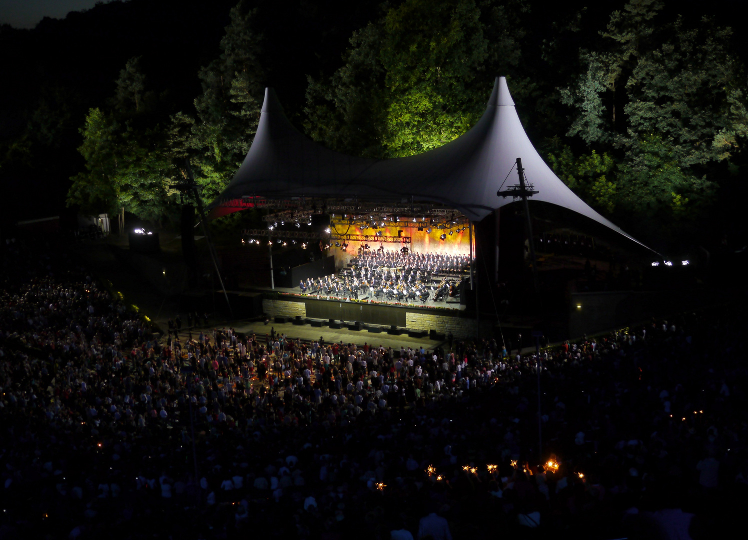 Waldbühnenkonzert der Berliner Philharmoniker am 22.6.13 (20.000 Zuhörer)