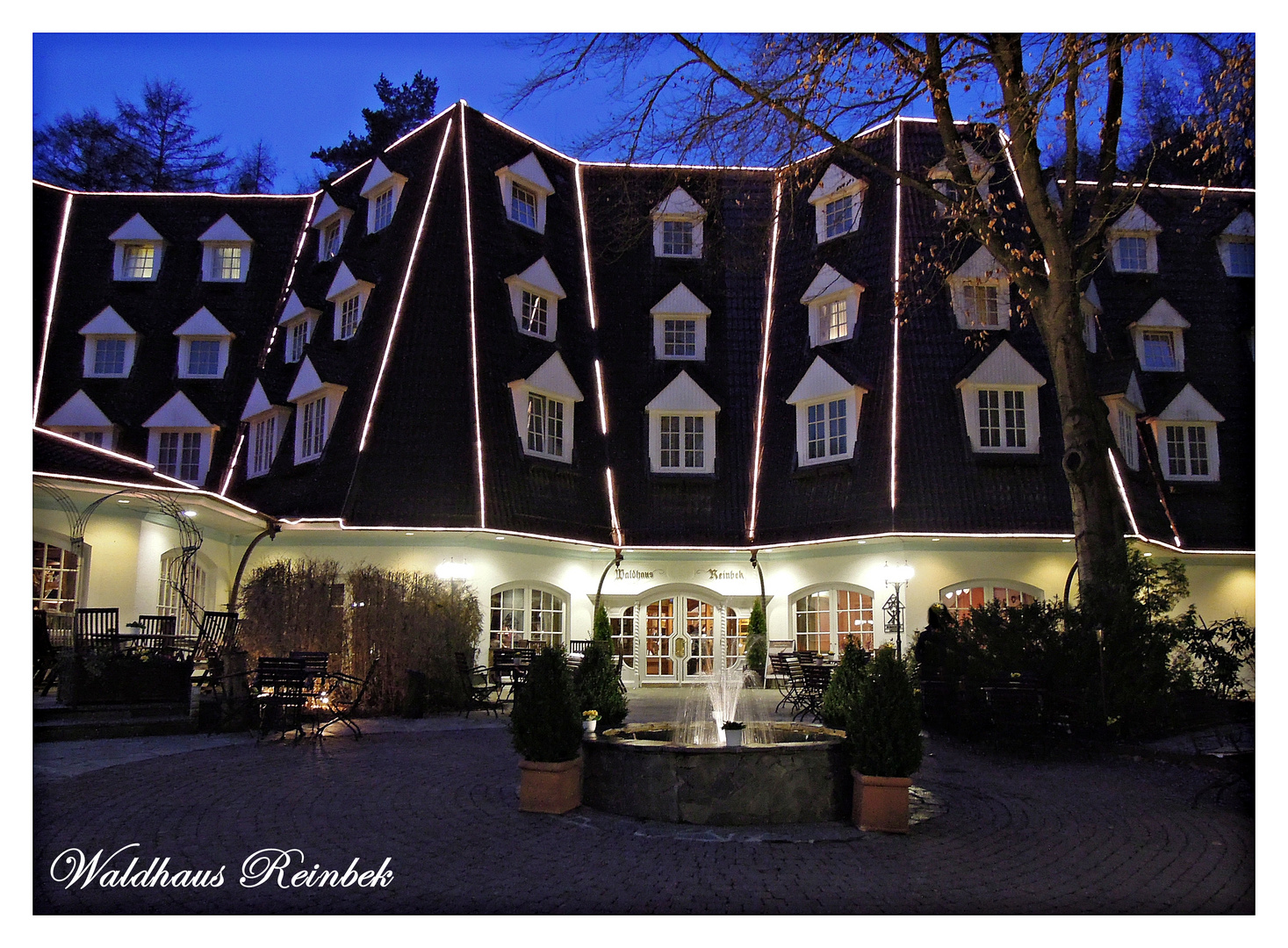 Waldhaus Reinbek Foto Bild architektur  architektur bei nacht