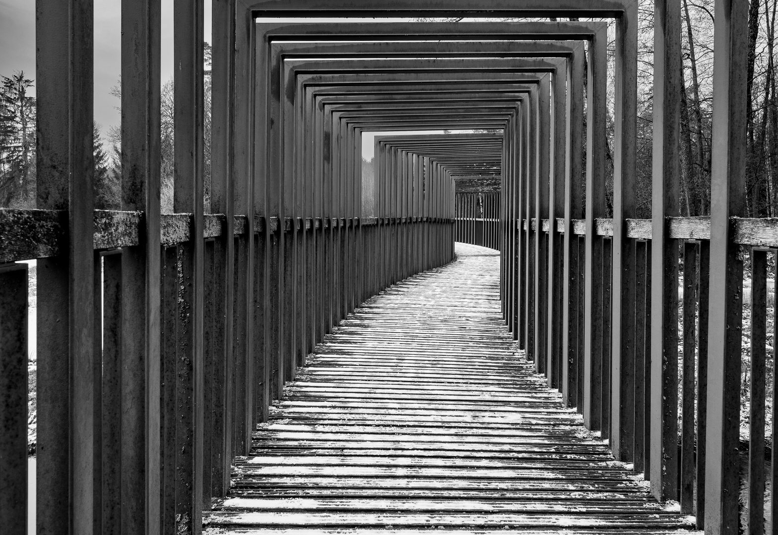 Waldnaabaue Brücke die 2. oder einfach nur eine andere Perspektive. 