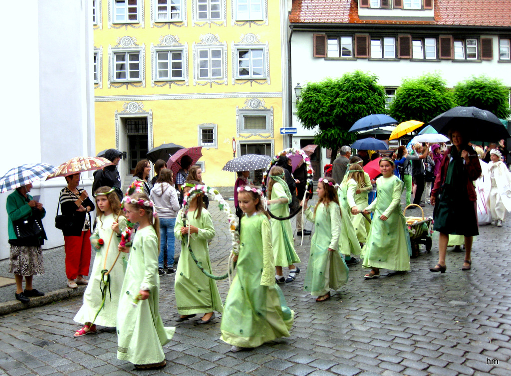 Waldorfkinder beim Kinderfestumzug