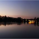 Waldsee bei Sonnenuntergang