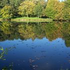 Waldsee im Park,Herbstzeit