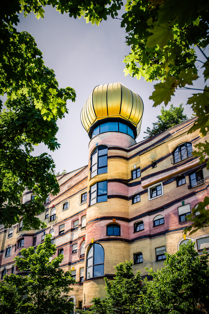 Waldspirale Darmstadt Zwiebelturm Foto & Bild fenster