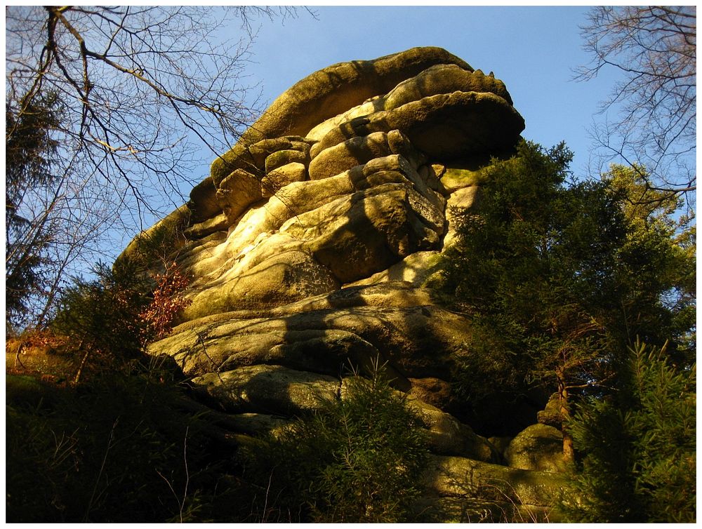 Waldstein-Felsen in der Abendsonne