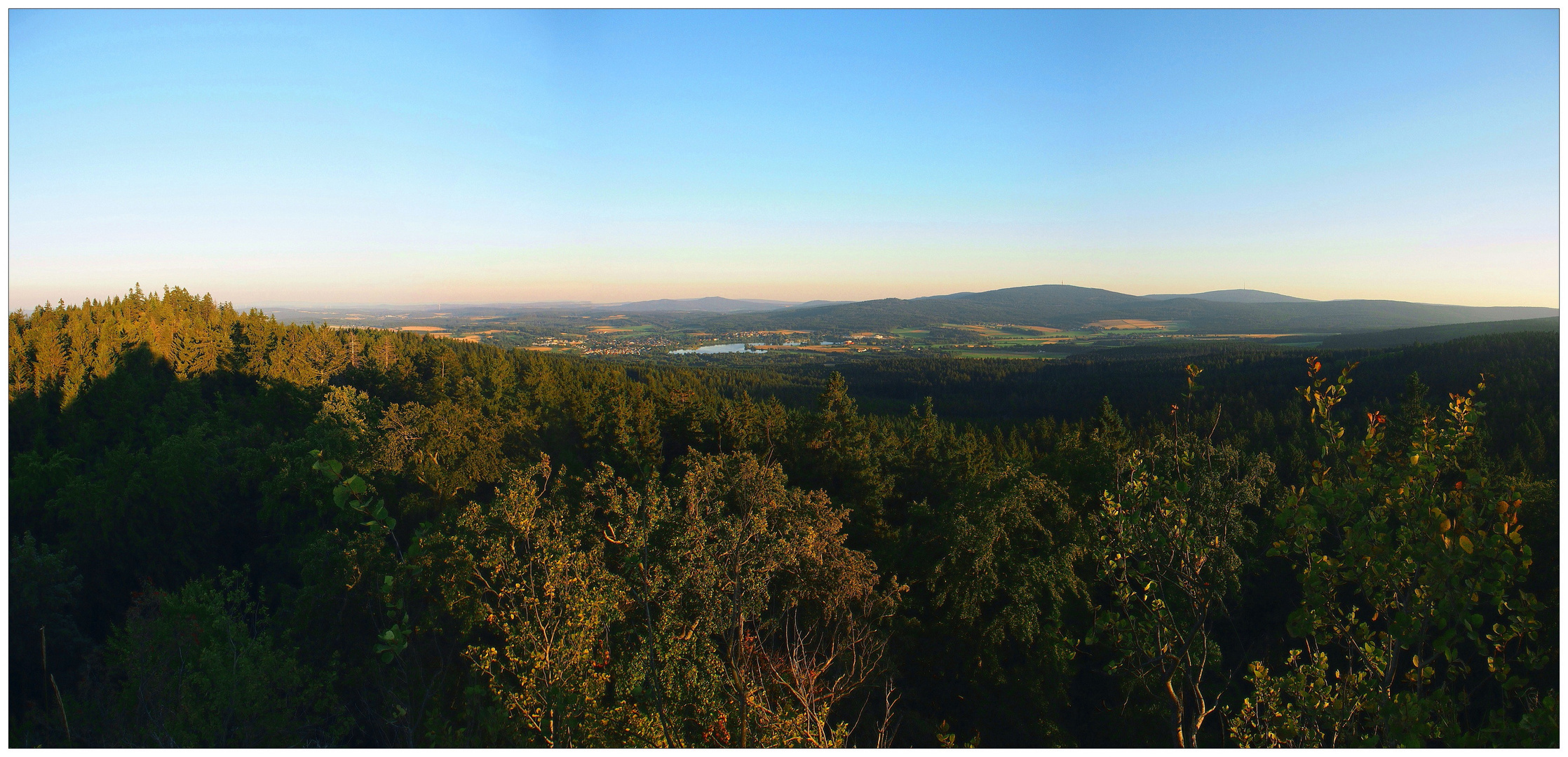 Waldsteinblick ins Fichtelgebirge