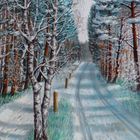 „Waldweg in der Böhmheide im Winter“ (Soltau)