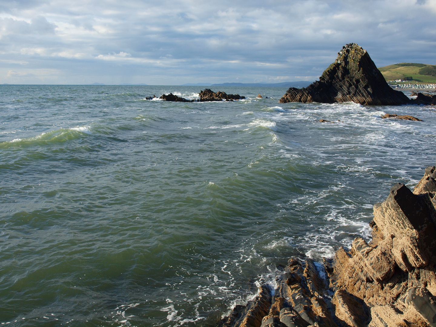 Wales, Aberystwyth, Ceredigion, Clarach Bay