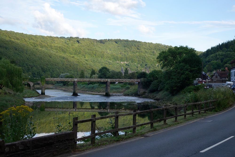 wales, offa's dyke5, tintern, die brücke über den wye