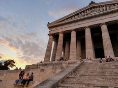  Walhalla bei Sonnenuntergang