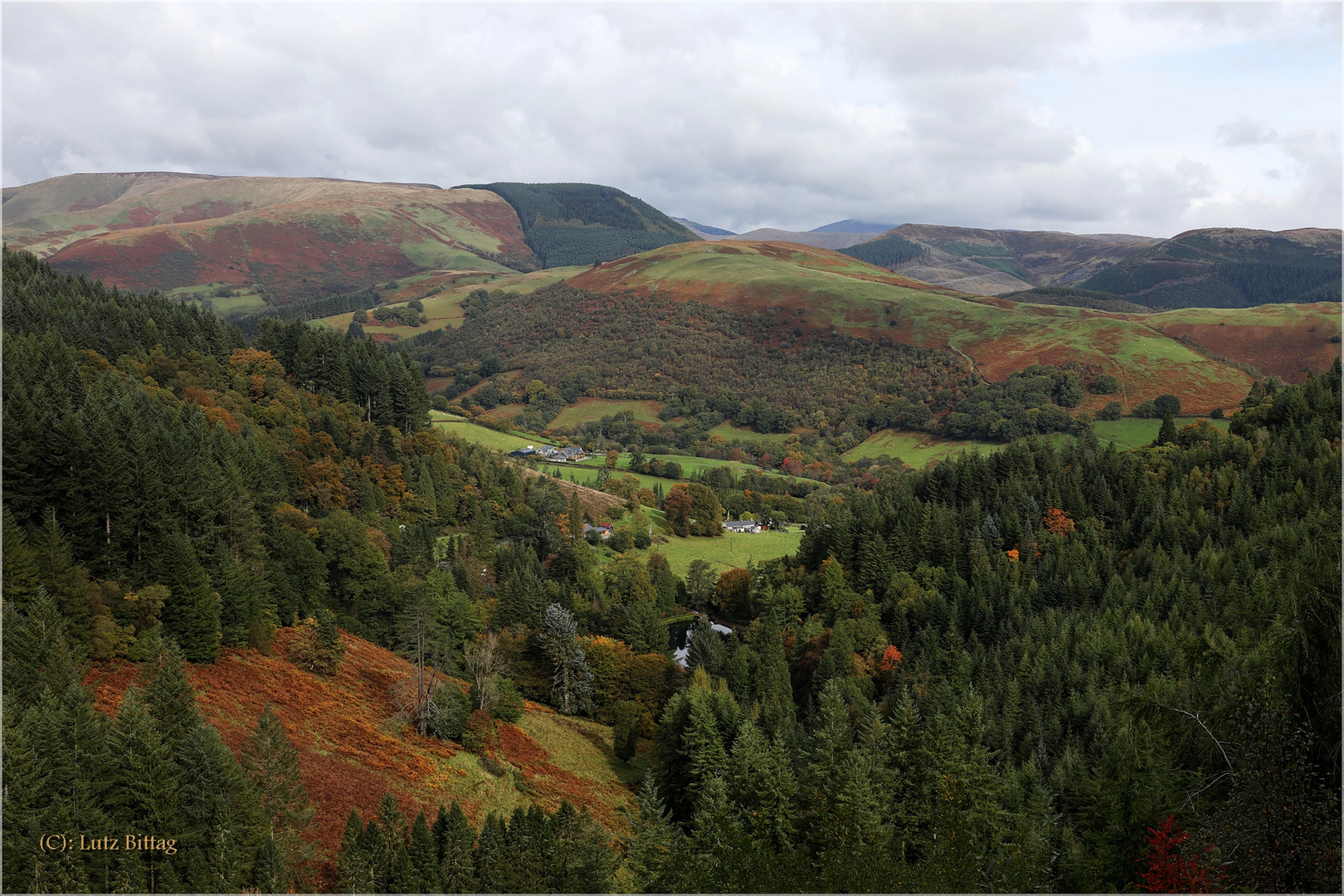 Walisische Herbstlandschaft