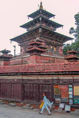 Walk behind Taleju Bhawani Temple