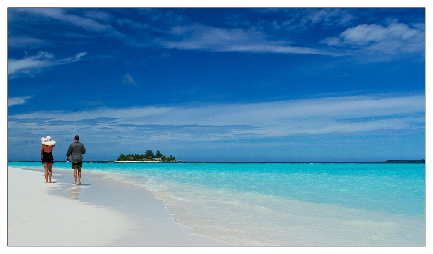 Walk in the Maldives