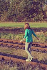 walk on a rail