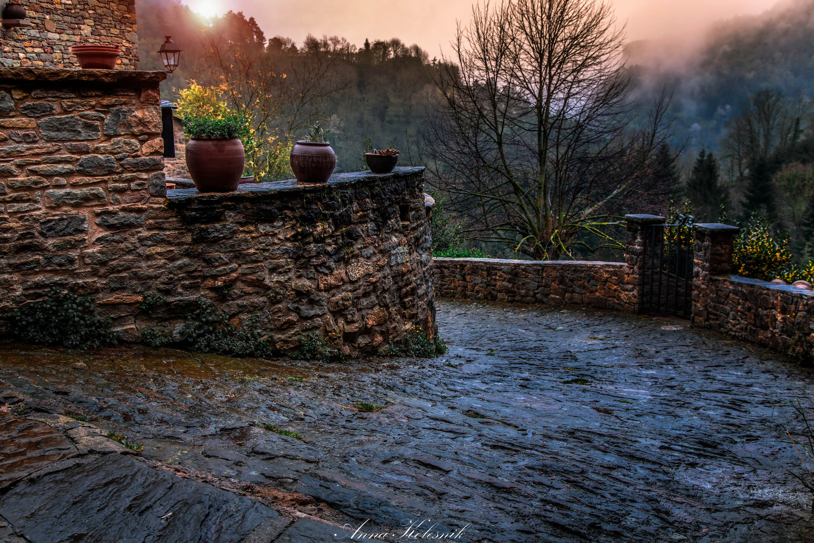 Walk through Spain. Rupit i Pruit. Light passing day ...