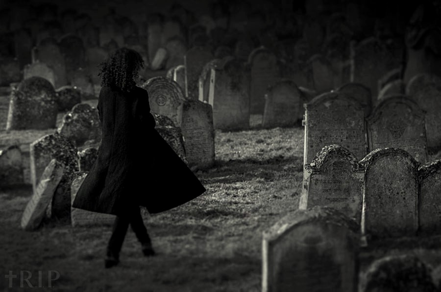 Walk through the cemetery
