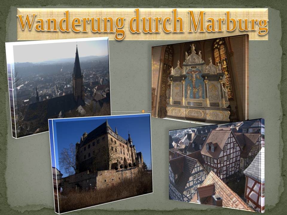 Walk through the city of Marburg