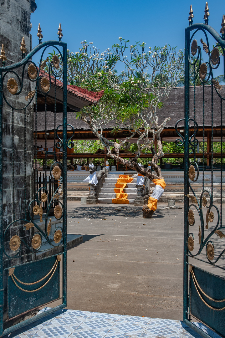 Walk through the gate to Pura Taman