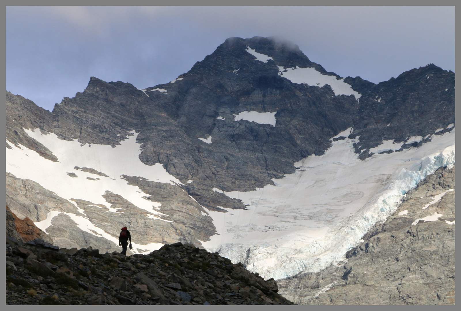 walker in front of mount sefton 2