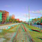 Walking all along the old rails ... (red/cyan anaglyph)