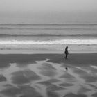 Walking along the beach