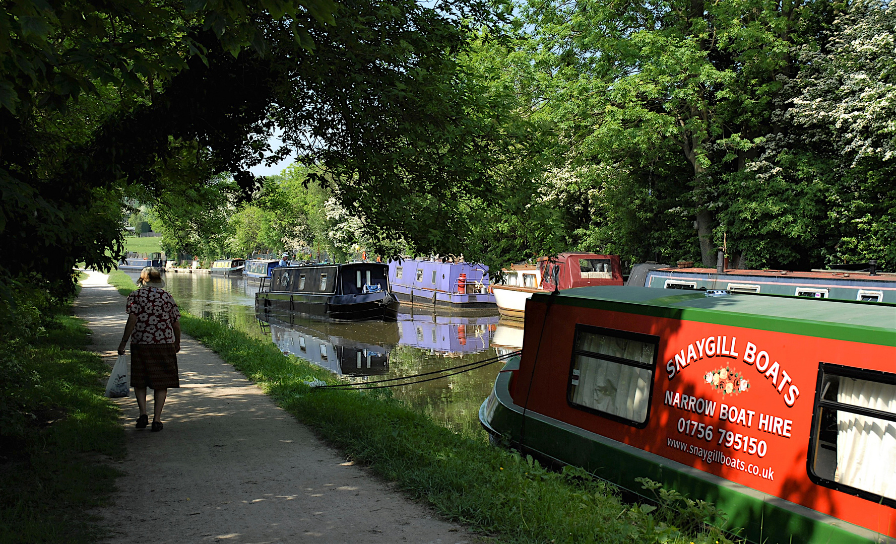 Walking along the canal