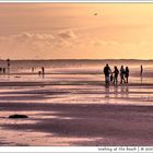 Walking at the beach