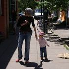 Walking at the farmer's market - Spaziergang auf einer Verkaufsveranstaltung für Agrarprodukte