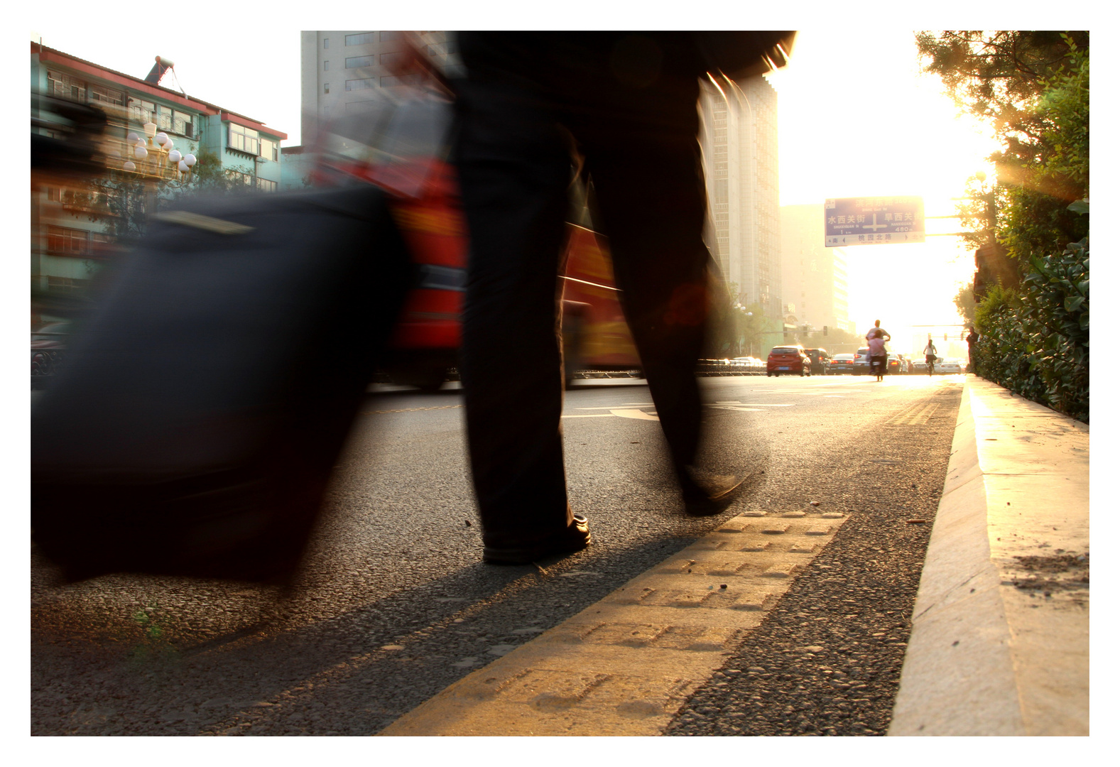 Walking down the Street - Taiyuan China