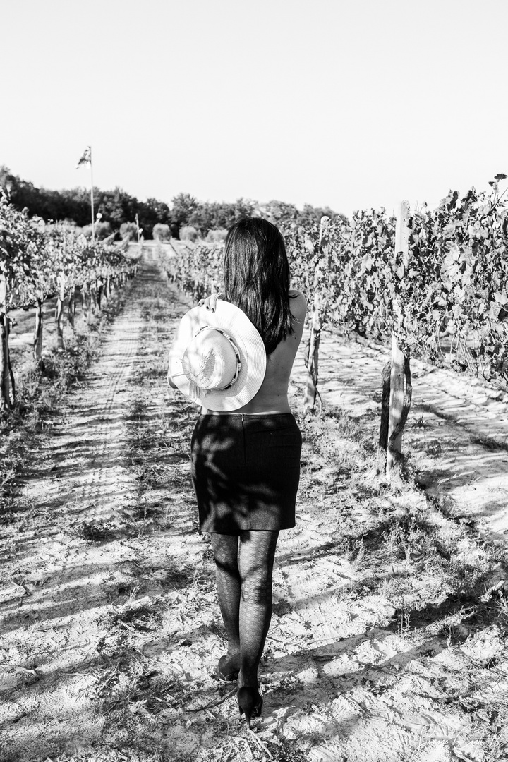 Walking down the vines