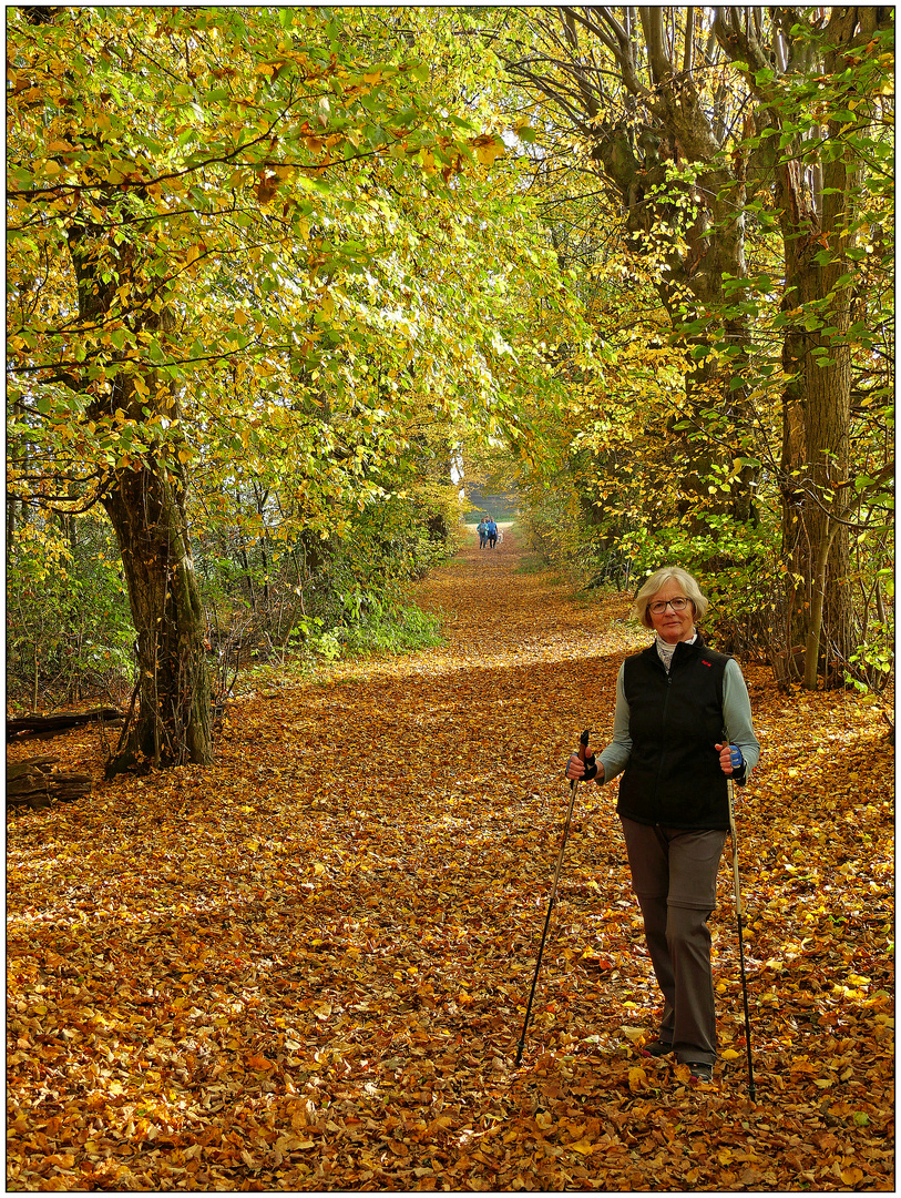 walking im Herbst