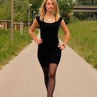 walking in black