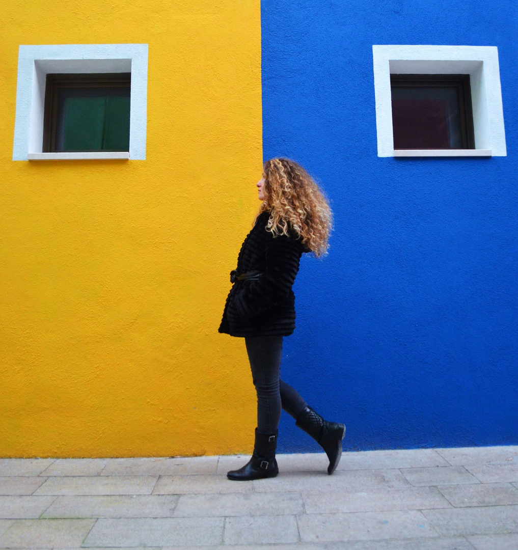 Walking in Burano