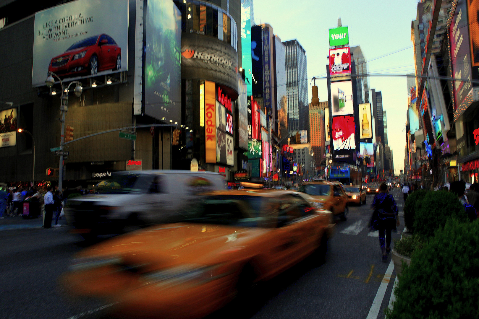 walking in New York City