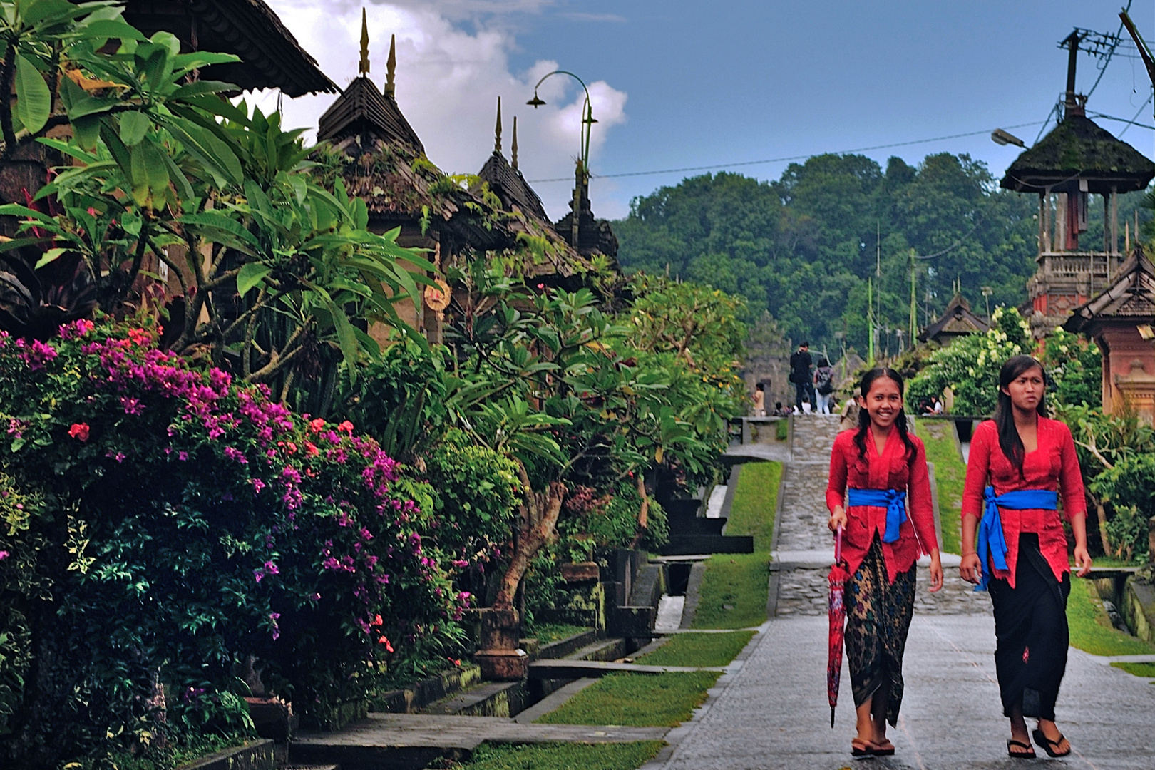 Walking in Penglipuran village