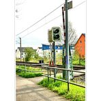 - walking in springtime along the rails, tramway 18 Cologne -Bonn-Cologne..... -