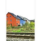 - walking in springtime along the rails, tramway 18 Cologne -Bonn-Cologne...... -